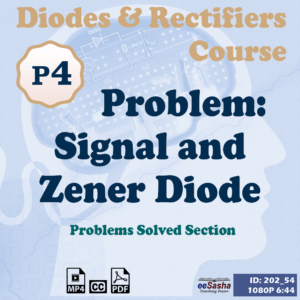 Signal and Zener Diode Problem